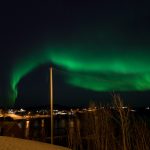 Aurora boreale, vicino a Finnsnes